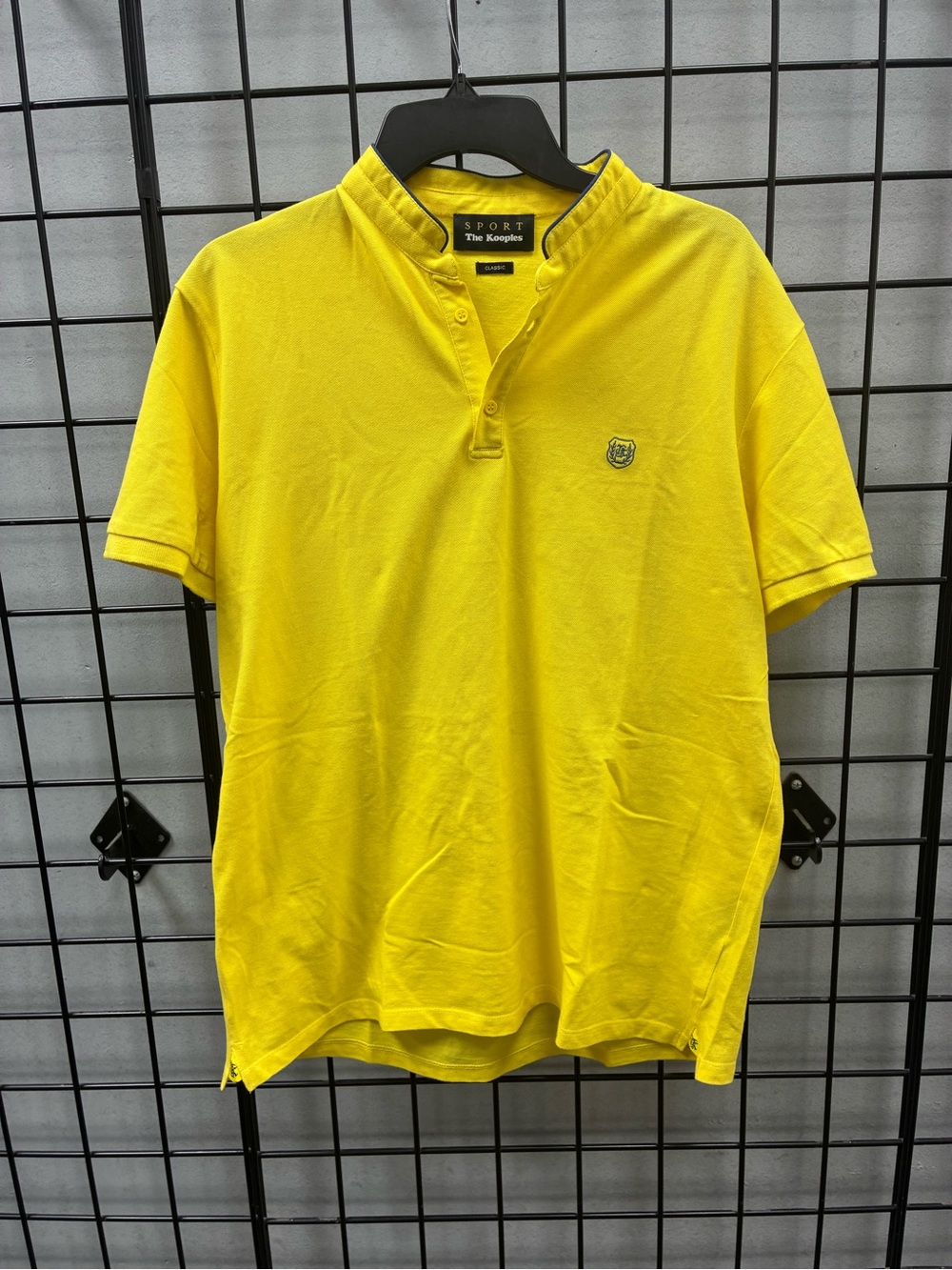 The Kooples Sport Mens Golf Polo Shirt Size L Yellow Gold Cotton Pique